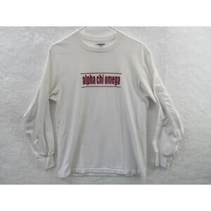 Vtg UPENN University of Pennsylvania ALPHA CHI OMEGA 1998 Spaghetti Dinner Shirt